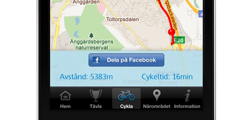 Skanskas Cykla Hem-app