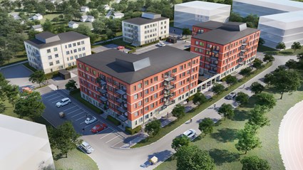 Kvarteret Handbollen 1. Bild: Arkitektlaget i Skåne.