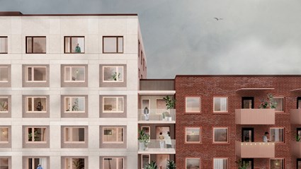 Parkkvarteret i Barkarby. Bild: Varg Arkitekter.