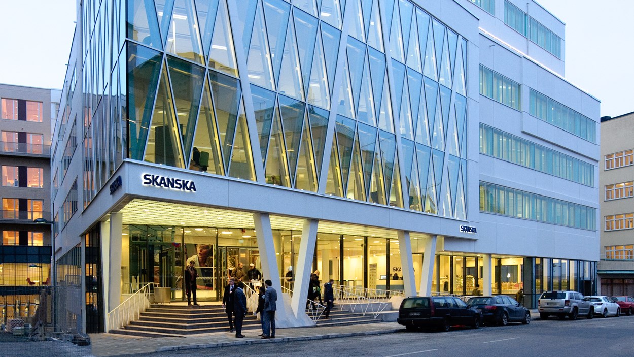 Skanskas huvudkontor Entre Lindhagen i Stockholm