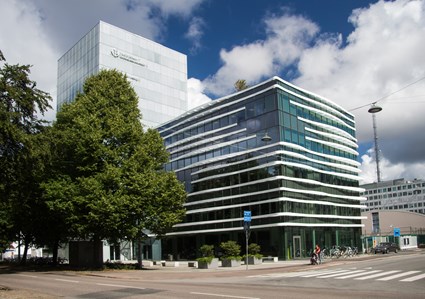 Park49 is a green office building and a fantastic meeting place in downtown Gothenburg.
