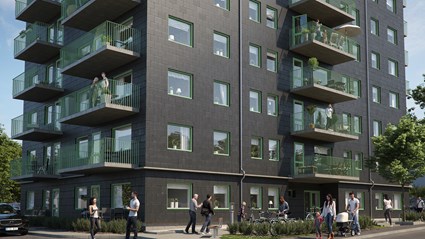 Skanska Hyresbostäders projekt Blå Port i Karlskrona.