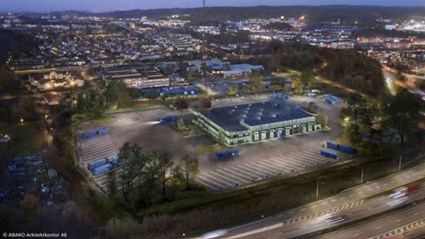 Vi bygger för en eldriven bussflotta och depån kommer ha plats för omkring 100 bussar.