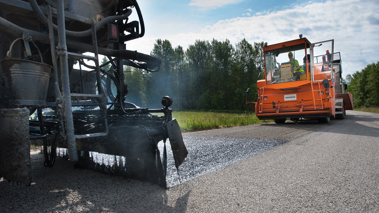 Tankbeläggning asfalt