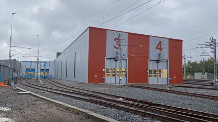 Sävenäs tågdepå ligger på en så kallad säker bangård.