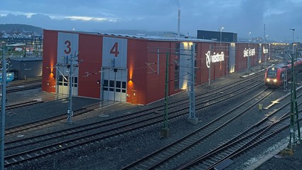 2021 fick Skanska i uppdrag av Västtrafik och Jernhusen att bygga den nya tågdepån.