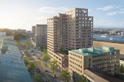 Skanska har fått i uppdrag att bygga ett bostadskvarter samt kommersiella lokaler vid Masthuggskajen i Göteborg.