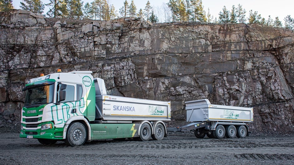 Ellastbilen Scania P40 är den senaste i utvecklingen av elektriska lastbilar.
