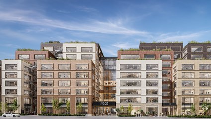 I Arenastaden, intill Solna station, bygger Skanska kontorsfastigheten Solna Link.