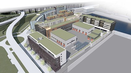 Integrating the bus depot into the urban environment is a key aspect of the project.