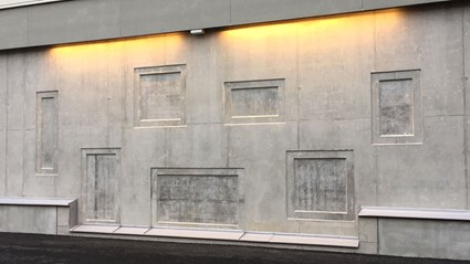 Fredriksdal bus depot concrete