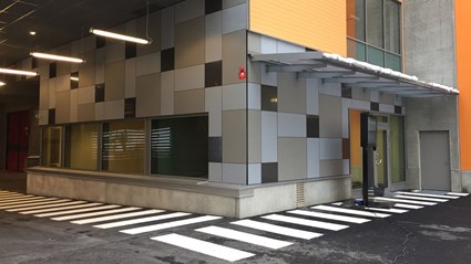 Fredriksdal bus depot entrance
