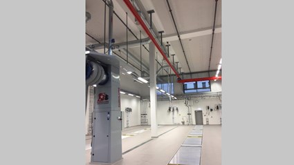 Fredriksdal bus depot wash station