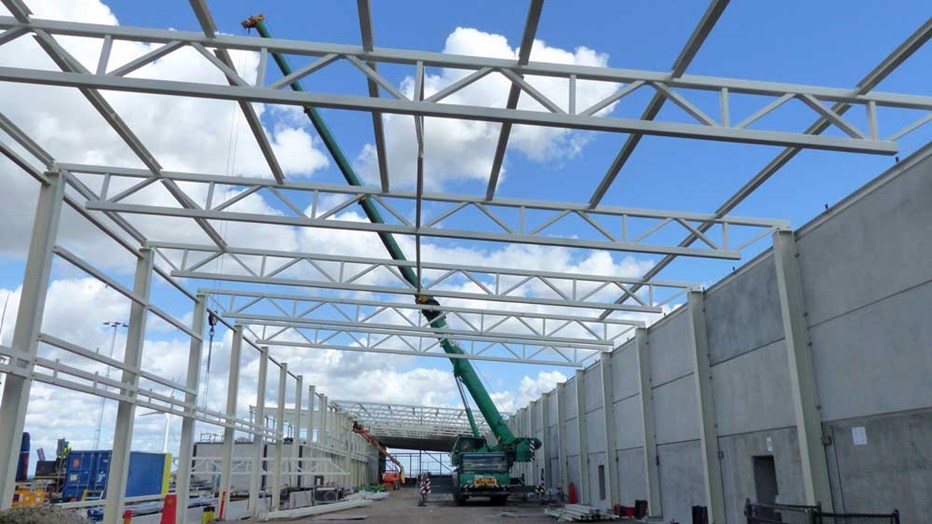 Steel structure for the ESS Klystron Gallery. Steel structure for the ESS Klystron Gallery.