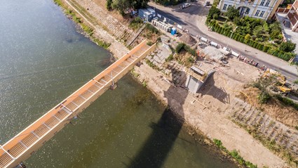A pedestrian & cyclist bridge