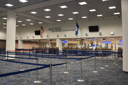 Phoenix Sky Harbor International Airport (PHX) Terminal 4 N4 Concourse Renovation (Photo credit: Architeckton)