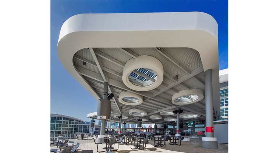 NRG Energy Solar Canopy at AmericanAirlines Arena NRG Energy Solar Canopy at AmericanAirlines Arena