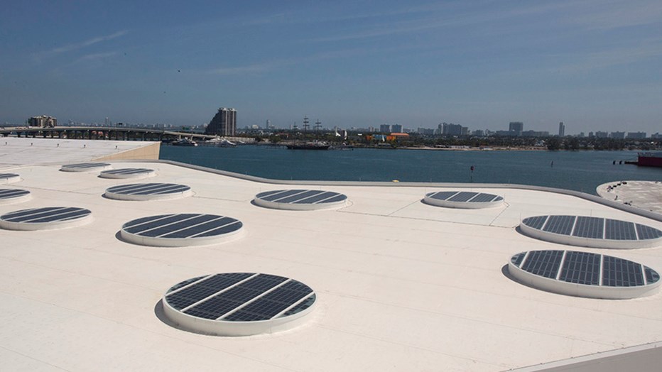 NRG Energy Solar Canopy at AmericanAirlines Arena NRG Energy Solar Canopy at AmericanAirlines Arena