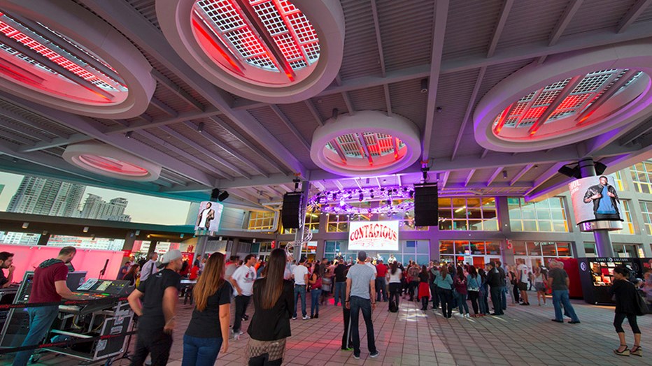 NRG Energy Solar Canopy at AmericanAirlines Arena NRG Energy Solar Canopy at AmericanAirlines Arena
