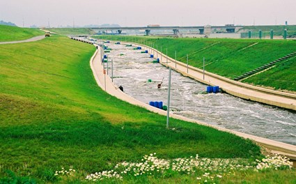 White water canoeing course in Kraków