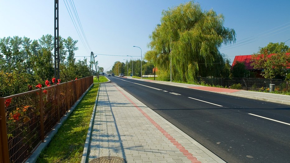 Warszawska Street in Tarnobrzeg Warszawska Street in Tarnobrzeg