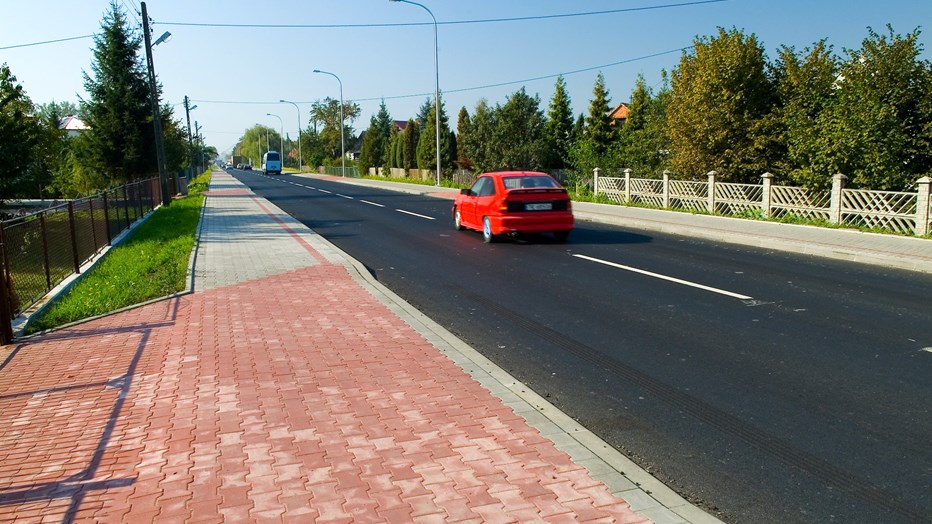 Warszawska Street in Tarnobrzeg Warszawska Street in Tarnobrzeg