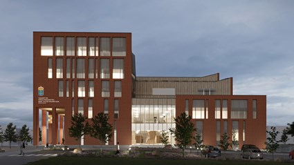 Skanska utvecklar en ny domstolsbyggnad i Växjö i samarbete med Vacse.