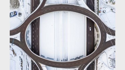 Trafikplatsen Lindvreten öppnades för allmänheten sommaren 2019.
