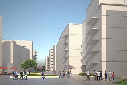 Volymstudie för framtidens Sundbypark av ÅWL Arkitekter & Tengbom Arkitekter.