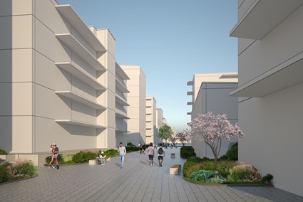 Volymstudie för framtidens Sundbypark av ÅWL Arkitekter & Tengbom Arkitekter.
