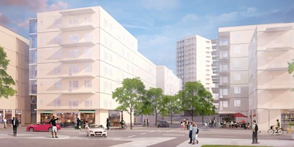 Framtidsvision för Sundbypark av ÅWL Arkitekter & Tengbom Arkitekter.