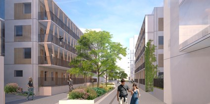 Framtidsvision för Sundbypark av ÅWL Arkitekter & Tengbom Arkitekter.
