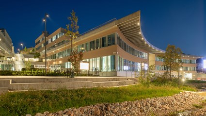 Utvecklingen av campus Albano har skett tillsammans med naturen och den biologiska mångfalden har legat i fokus. Foto Anders Bobert