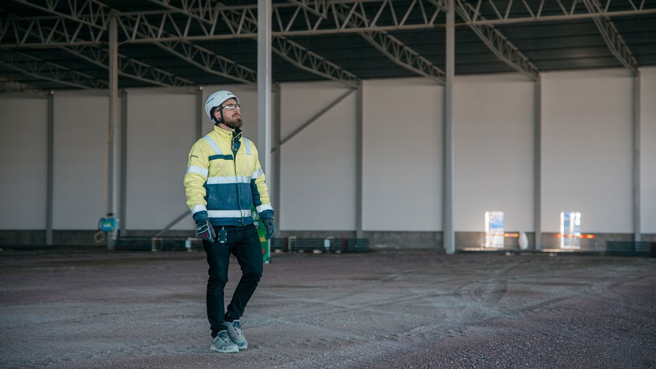 Marcus Sjöfjord är produktionschef på projektet Backa 107.