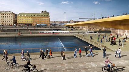 Panorama view: View of the terraces on Södermalm (source: Foster+Partners 2014).