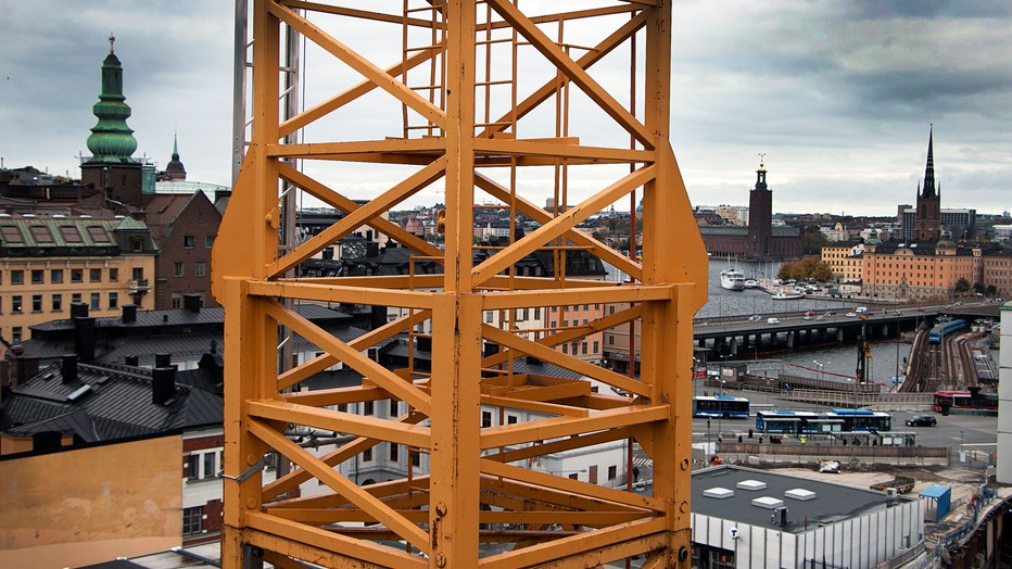 The view is fantastic from Slussen's workplace. The view is fantastic from Slussen's workplace.