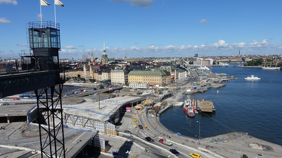 Slussen from above, August 2016. Slussen from above, August 2016.