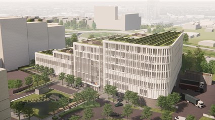 På Brunnshög i Lund bygger Skanska kontor och logistikcentret Opera.