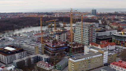 Det nya sjukhusområdet möter framtidens krav.