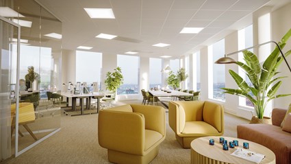 Flexible office interior design att Citygate, Gothenburg