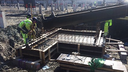 The ground is essentially clay, meaning that foundation piling is extra important.