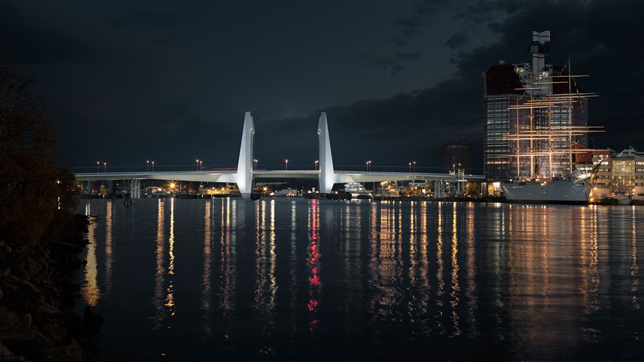 Hisingsbron knyter samman de två sidorna av älven. Illustration: Mattias Henningsson-Jönsson Hisingsbron knyter samman de två sidorna av älven. Illustration: Mattias Henningsson-Jönsson