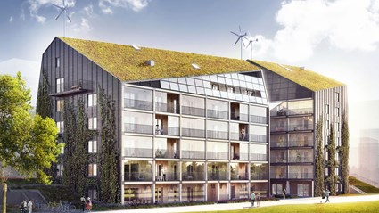 Husen har en spännande och djärv arkitektur