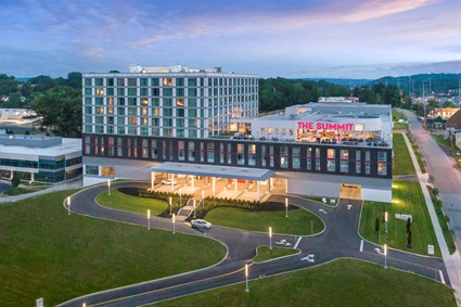 Skanska partnered with RBM to transform the closed NuTone manufacturing and warehouse complex into a vibrant mixed-use space featuring hotel, office, retail and a public plaza.