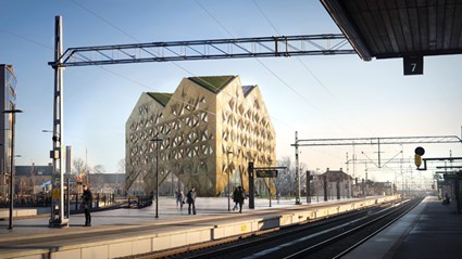 Juvelen är det första som möter resenärerna när tågen rullar in i Uppsala.