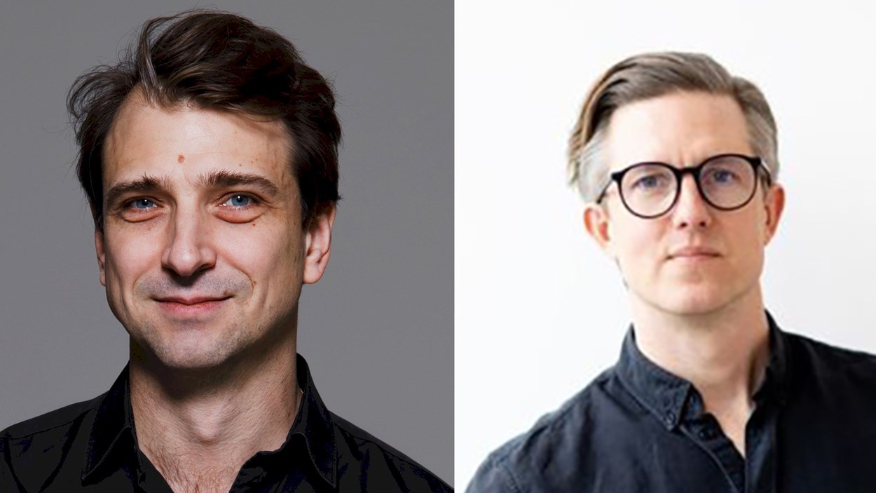 Porträtt av Henrik Ahnström, innovationsdirektör, Skanska och Niklas Johansson, produktchef E.ON.