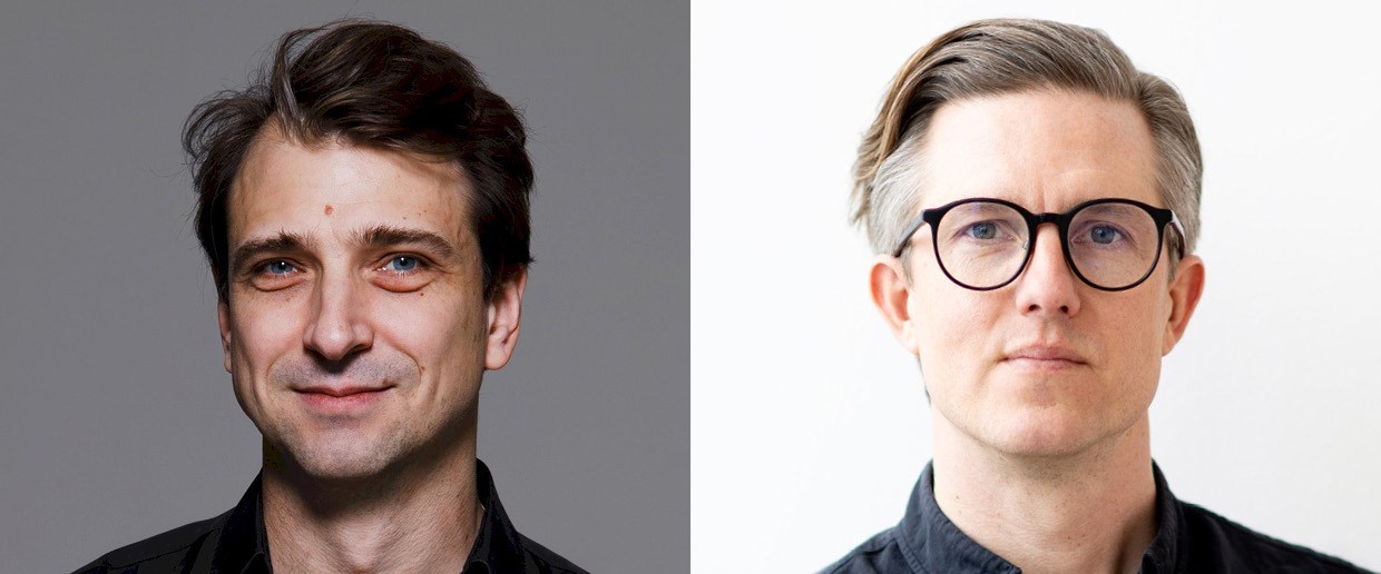 Porträtt av Henrik Ahnström, innovationsdirektör, Skanska och Niklas Johansson, produktchef E.ON.