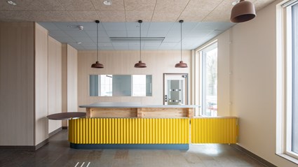  Interiören är ljus och modern. Foto: Anders Bobert