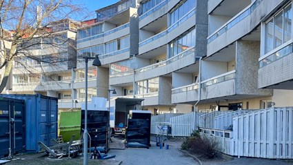 I Kungsmarken har Skanska genomfört stambyte och omfattande upprustning av 212 lägenheter med kvarboende vägg i vägg.