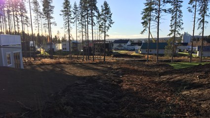 Det tidigare rekreationsområdet är idag omvandlat till 79 fina villatomter.